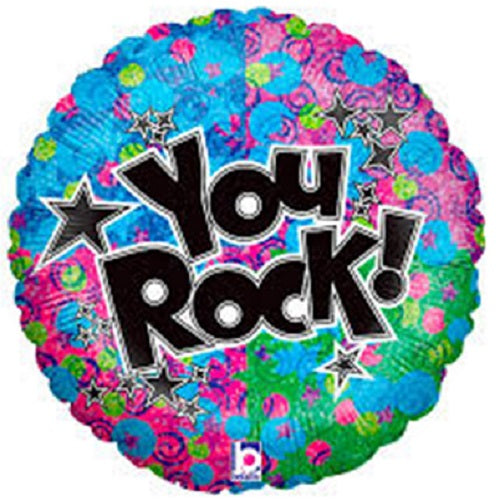 YOU ROCK WITH STAR FOIL BALLOON 