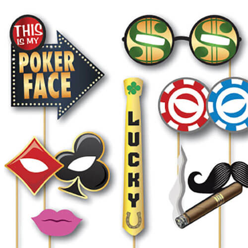 Party Balloon Casino Photo Booth Props