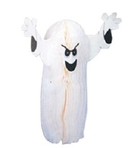 Party Balloon White Ghost Honeycomb Decoration 50 Centimeter