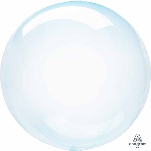 Party Balloon Crystal Clearz Blue 22" 