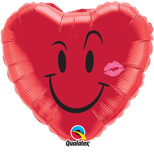 Party Balloons 18" Naughty Smile &amp; A Kiss GM Foil Balloon