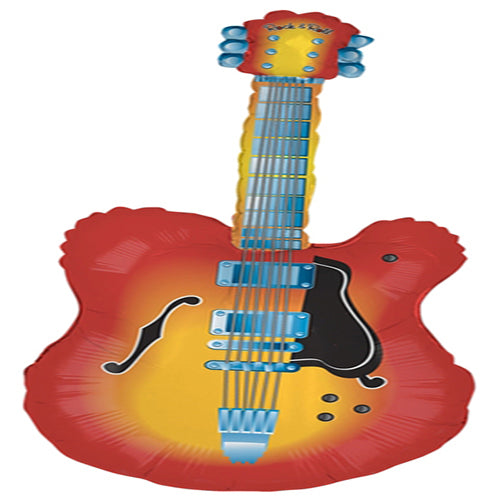 Party Balloon Betallic guitar  Super Shape Foil Balloon