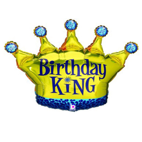 Party Balloon  Birthday King Foil Balloon 36" 