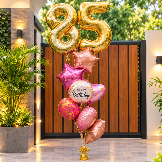 85th Birthday Balloons Bouquet