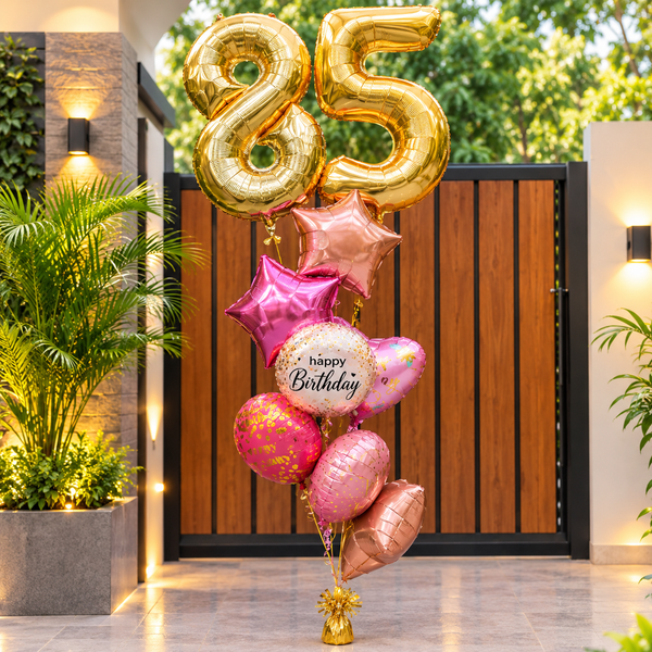 85th Birthday Balloons Bouquet