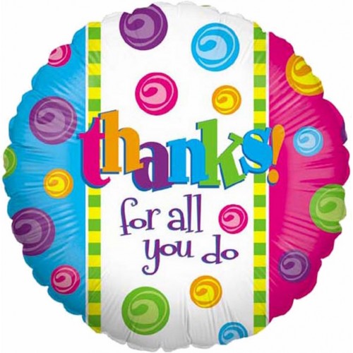 Party Balloon Thanks For All You Do Foil Balloon