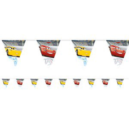 Party Balloon Cars Party &nbsp; Disney Cars 3 Bunting - 2.3m