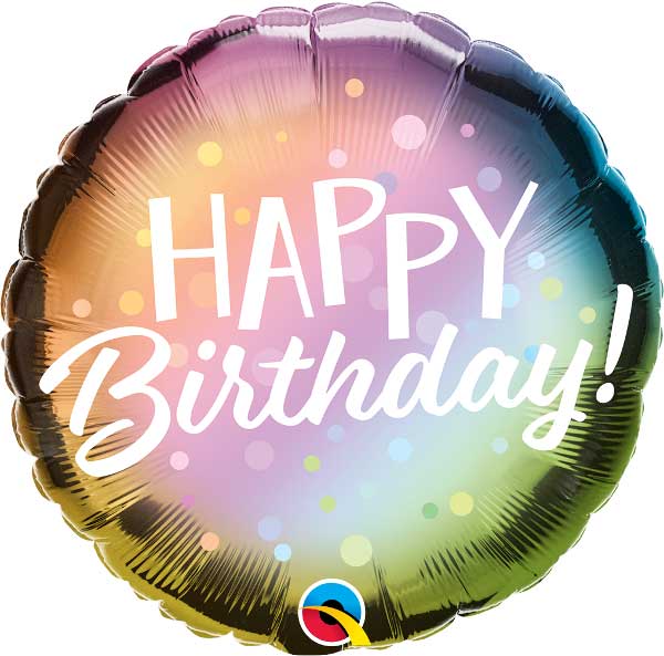 Happy Birthday multi colour 18" Foil Balloon 