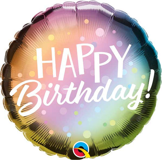 Happy Birthday multi colour 18" Foil Balloon 
