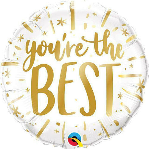 Party Balloon 18 You're The Best Gold - Pkg