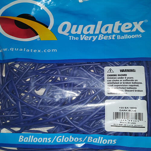Party Balloon 160 Q Dark Blue Latex Balloon