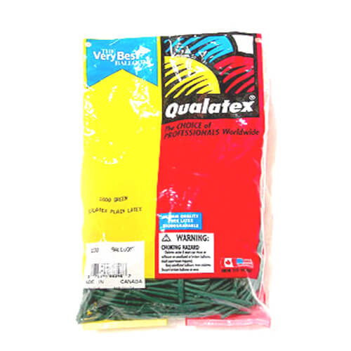 Party Balloon 160Q Green Latex Balloon