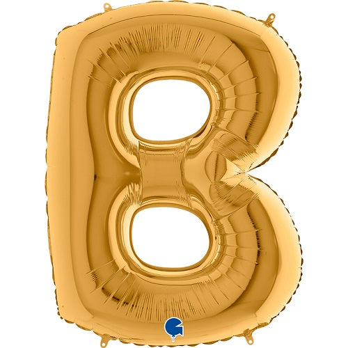 14" Gold Letter (B) Foil Balloon 