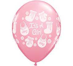 Party Balloon 11 Inch IT'S a Girl Latex Balloons-100CT