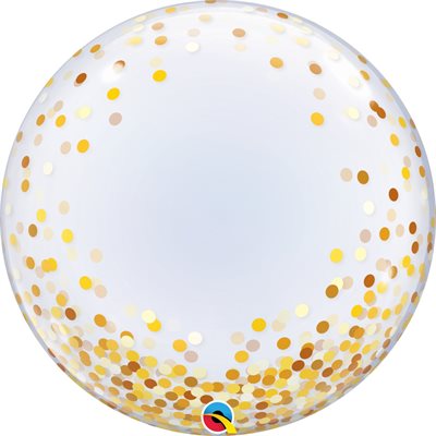 Party Balloon Gold Confetti 24" Balloon 
