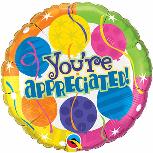 Party Balloon  You're Appreciated Balloon 18" Foil Balloon 