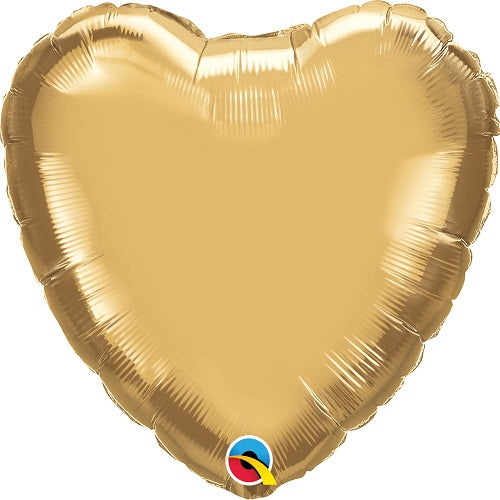 Party Balloon Chrome Gold Heart 18" Foil Balloon 
