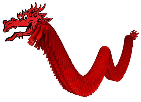 Party Balloon Red Dragon 44 Centimeter