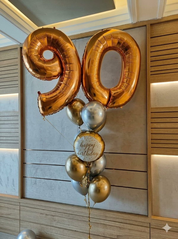 90th Birthday Balloon Bouquet