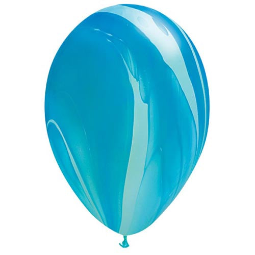 Party Balloon 11"  Blue Agate Latex Balloons-25CT