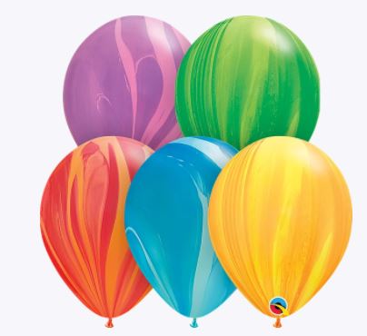 Party  Balloon 11" Superagate Assortment Latex Balloon-50