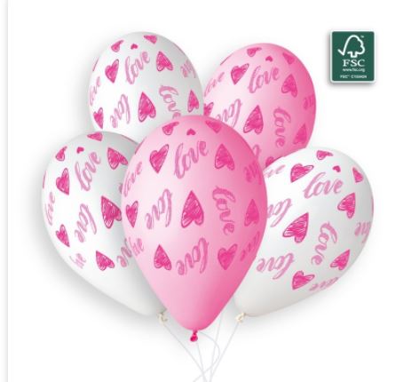 Party Balloon 13" Inch  Love and Hearts Balloons 
