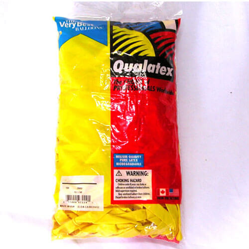 Party Balloon 350 Q Yellow Latex Balloon