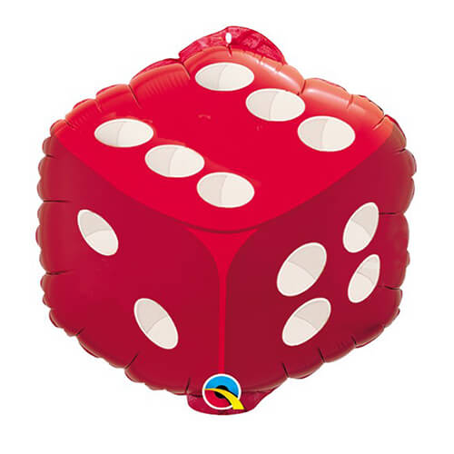 Party Balloons 18" Dice Foil Balloon
