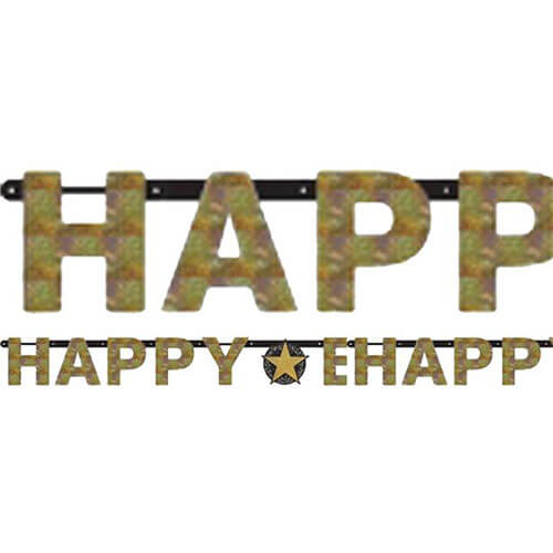Party Balloon Gold Sparkling Celebration Happy Birthday Letter Banner
