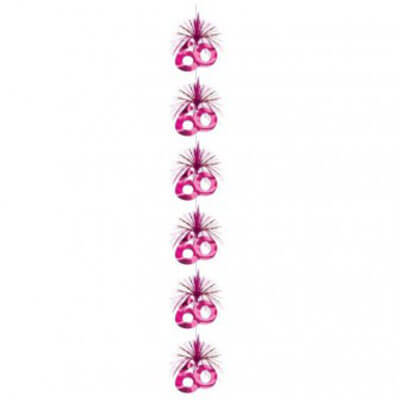 Party Balloon 60th Pink Cascade Column