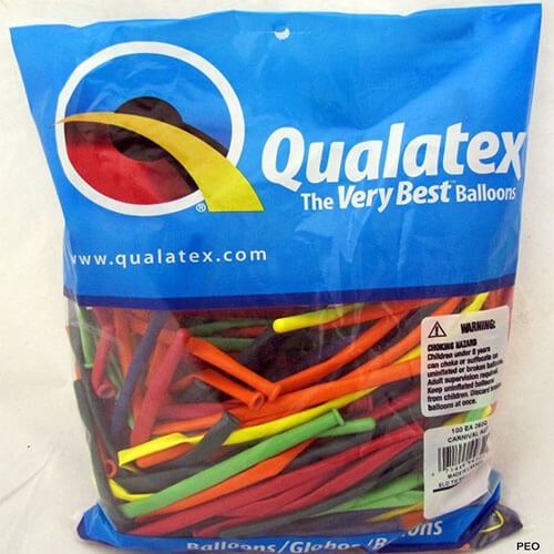 Party Balloon 160 Q Carnival Assortment Latex Balloon