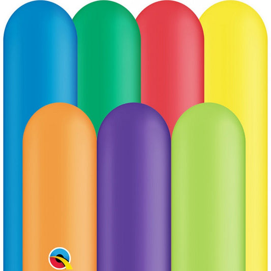 Party Balloon 260 Q Carnival Assortment Latex Balloons-100CT