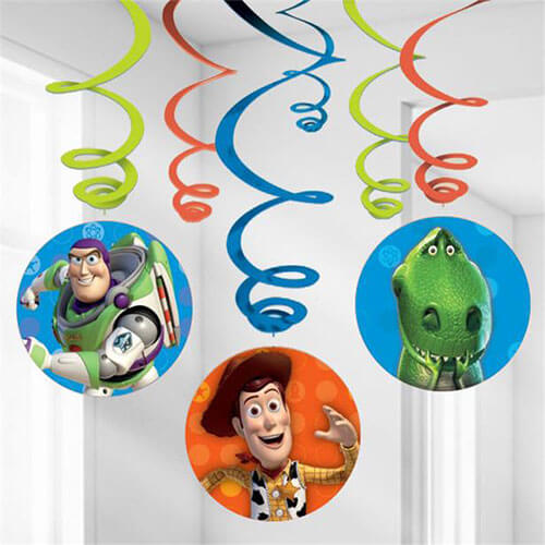 Party Balloon Toy Story Party Decorations - Hanging Swirls