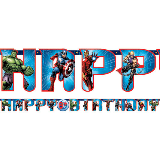 Party Balloon Avengers Banner Add An Age Letter