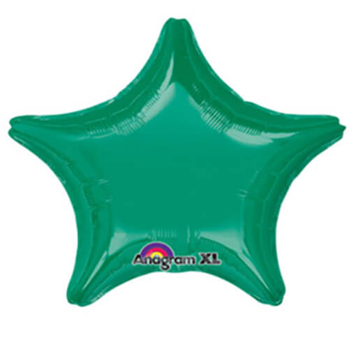 Party Balloon 18"Metallic Green Star Foil Balloon A10