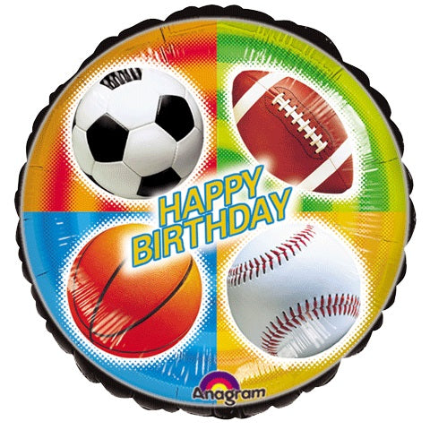 Party Balloon 18" Championship Sports Birthday Foil Balloon