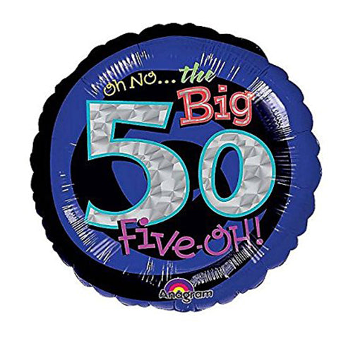 Party Balloon 18"Oh No! 50th Birthday Foil Balloon S55