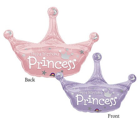 Party Balloon Birthday Princess Crown Foil Balloon