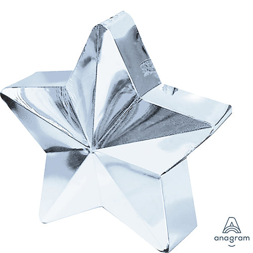 S60 AMSCAN STAR BLLN WEIGHT-SILVER
