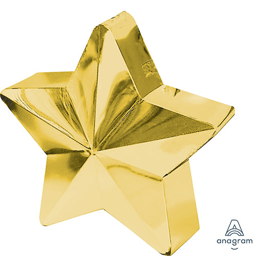 S60 AMSCAN STAR BLLN WEIGHT-GOLD