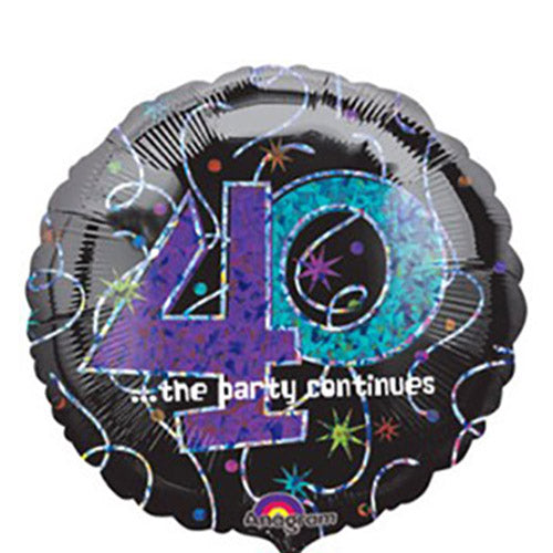 Party Balloon 40th Birthday Foil Balloon