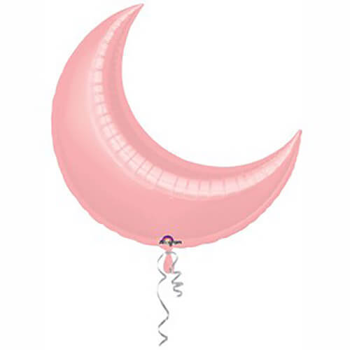 Party Balloon 35" Pastel Pink Crescent Foil Balloon A30