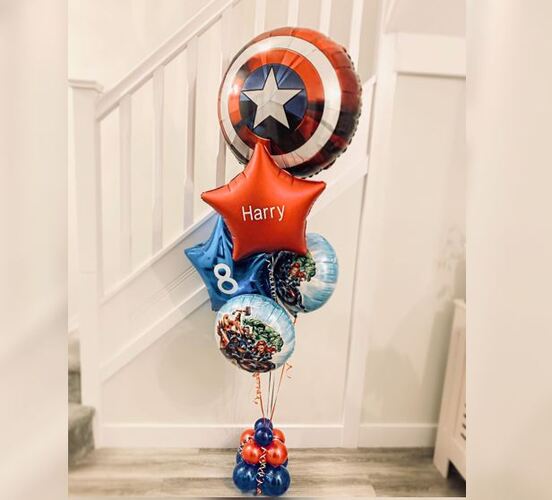 Avenger Theme Captain Sheild Bouquet