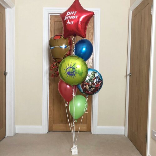 Avengers Iron Man Birthday Balloon Bouquet