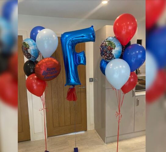 Happy Birthday Avengers Balloon Bouquet