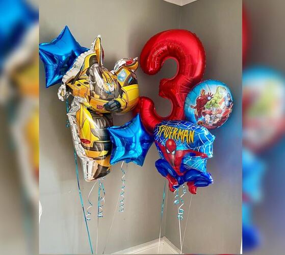3rd Birthday Bumblebee Balloon Bouquet