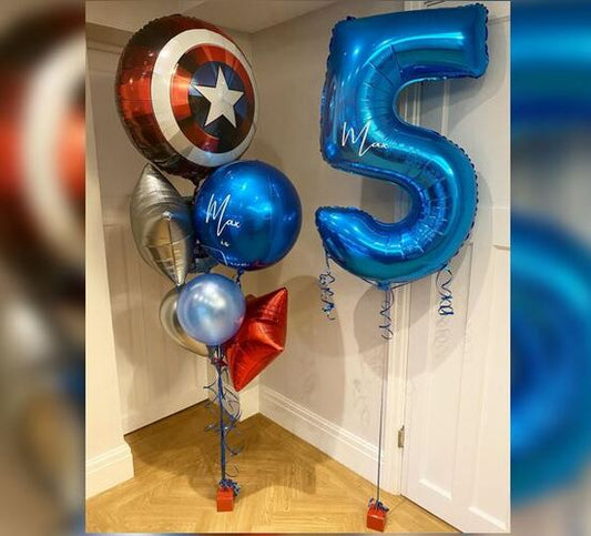 Happy Birthday 5th Number Balloon Bouquet