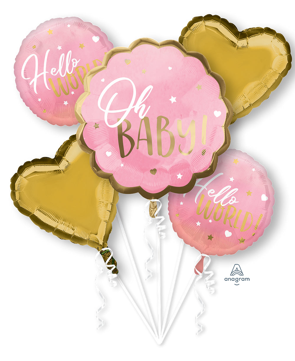 Party Baloon Baby Girl Bouquet 1