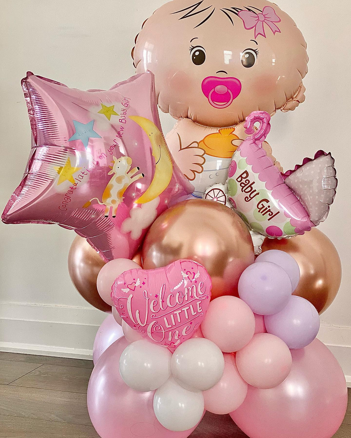 Party Baloon Baby Girl Bouquet 6
