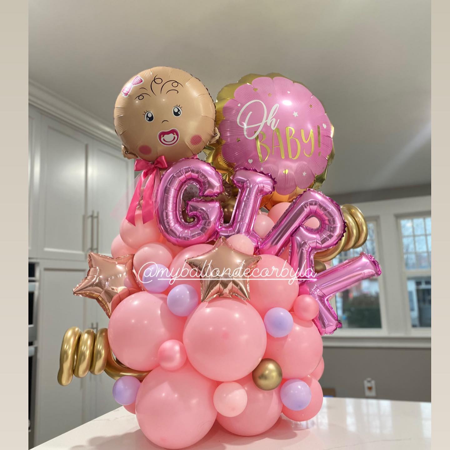 Party Baloon Baby Girl Bouquet 10